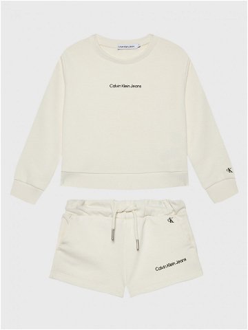 Calvin Klein Jeans Dětský komplet Logo IG0IG01515 Écru Regular Fit
