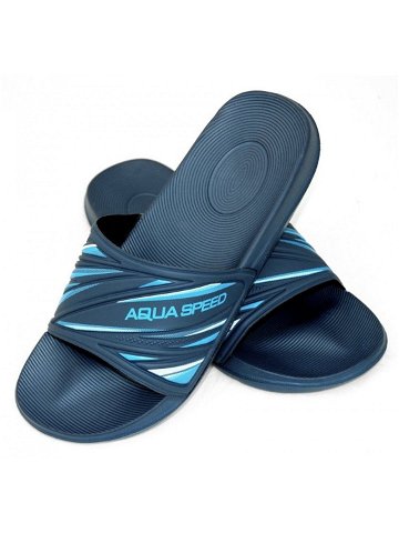 AQUA SPEED Plavecká obuv do bazénu Idaho Navy Blue Blue Pattern 10 44