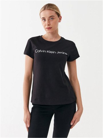 Calvin Klein Jeans T-Shirt J20J220253 Černá Slim Fit