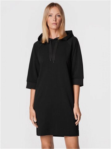 Sisley Úpletové šaty 4IPRLV01T Černá Regular Fit