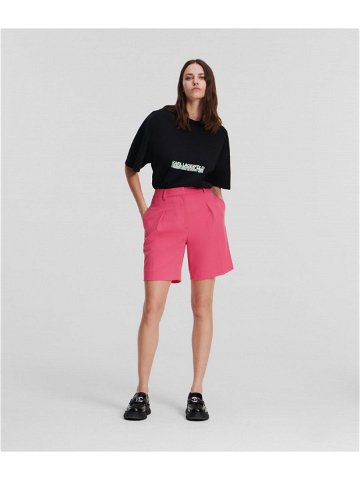 Šortky karl lagerfeld tailored shorts růžová 44
