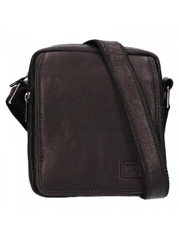Pánská kožená taška přes rameno SendiDesign Janos – černá