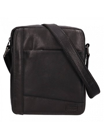 Pánská kožená taška přes rameno SendiDesign Perezs – černá