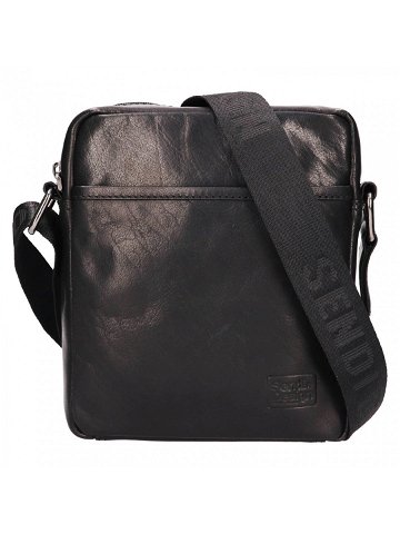 Pánská kožená taška přes rameno SendiDesign Kalte – černá