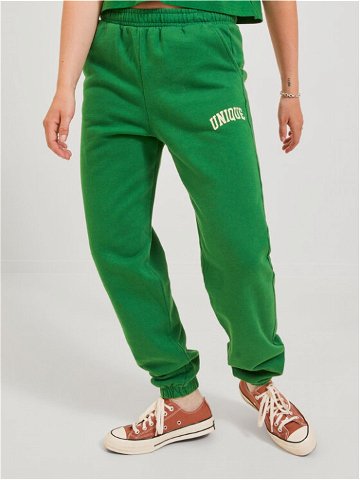 JJXX Teplákové kalhoty 12244364 Zelená Relaxed Fit