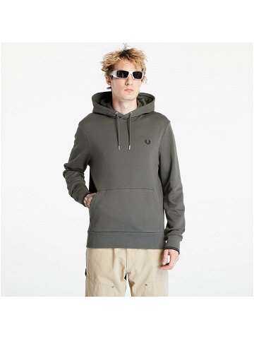 Fred Perry Tipped Hooded Sweatshirt Field Green