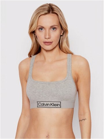 Calvin Klein Underwear Podprsenkový top Reimagined Heritage 000QF6768E Šedá