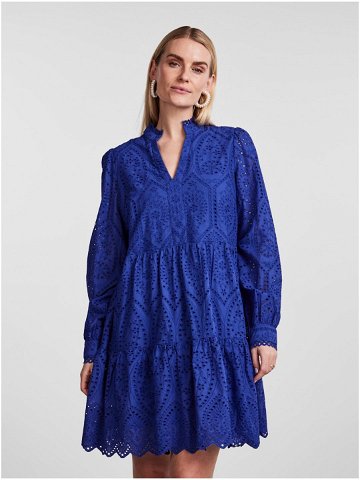 Modré dámské vzorované šaty Y A S Holi