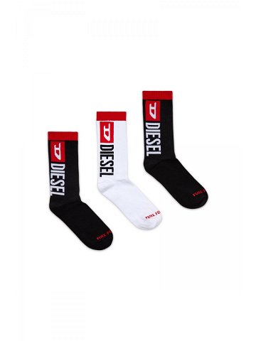 Ponožky 3-pack diesel skm-ray-threepack socks černá m