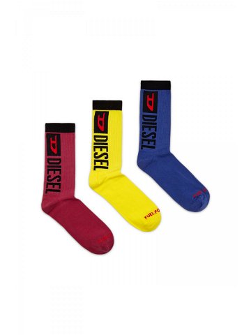 Ponožky 3-pack diesel skm-ray-threepack socks různobarevná l