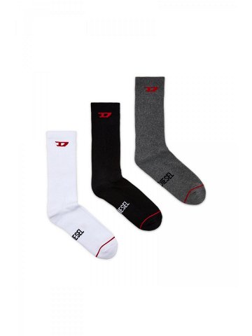 Ponožky 3-pack diesel skm-ray-threepack socks šedá l