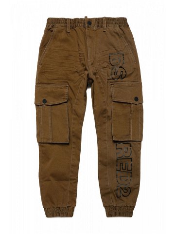Kalhoty dsquared d2p615m pantaloni hnědá 8y