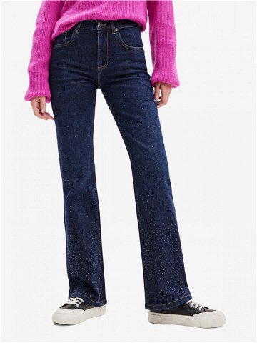 Desigual Rem Jeans Modrá