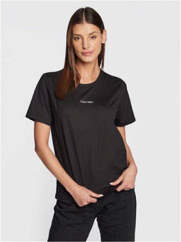 Calvin Klein T-Shirt Micro Logo K20K205454 Černá Regular Fit