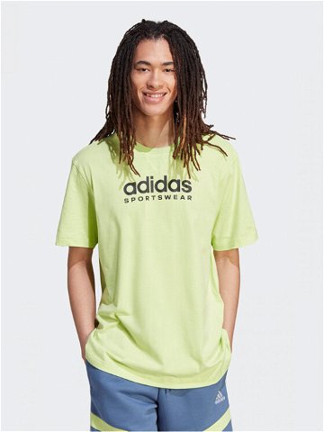 Adidas T-Shirt All SZN Graphic IJ9433 Žlutá Loose Fit
