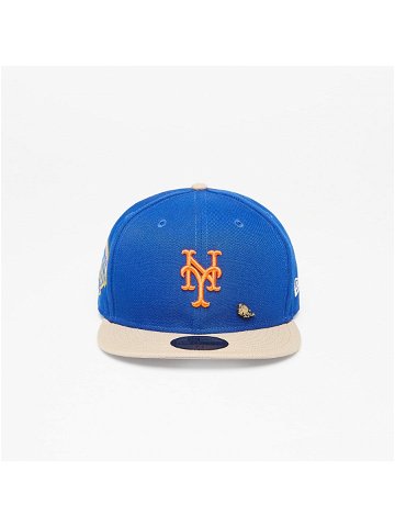 New Era New York Mets 50th Anniversary Varsity Pin 59FIFTY MLB Fitted Cap Game Royal Beige