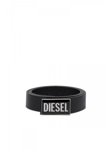 Opasek diesel diesel logo b-glossy belt černá 95