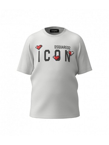 Tričko dsquared d2t1006f renny fit-icon maglietta bílá 8y