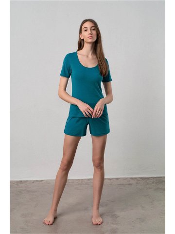 Vamp – Dvoudílné dámské pyžamo 70036 – Vamp green sea XL