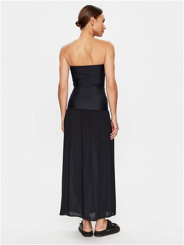 KARL LAGERFELD Letní šaty Straples Beach Dress 231W2206 Černá Regular Fit