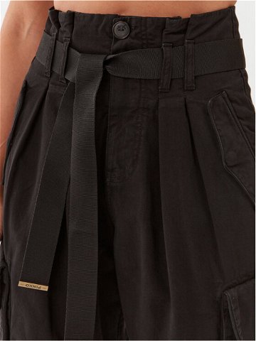 Pinko Kalhoty z materiálu Ronfare 101840 A0D5 Černá Cropped Fit
