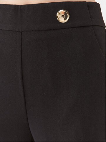 Pinko Kalhoty z materiálu Sbozzare 100055 A14I Černá Relaxed Fit