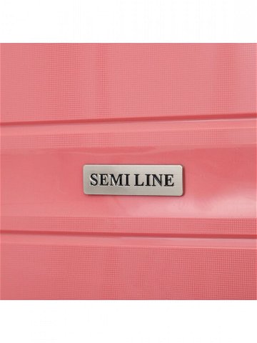 Semi Line Velký kufr T5615-3 Růžová