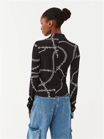 Versace Jeans Couture Košile 75HAL213 Černá Slim Fit