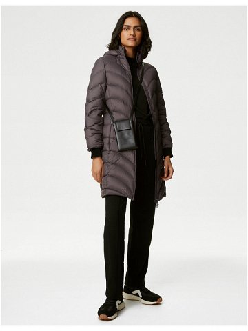 Šedý dámský prošívaný péřový kabát Stormwear Marks & Spencer