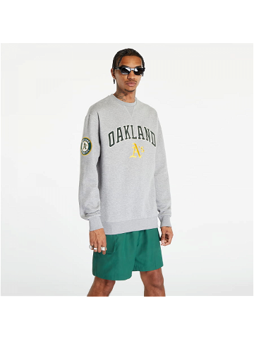 New Era Oakland Athletics Mlb Large Logo Crew Neck Sweatshirt Grey