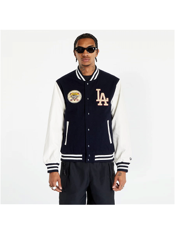 New Era Los Angeles Dodgers Mlb Large Logo Varsity Jacket Navy