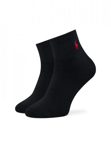 Polo Ralph Lauren Sada 3 párů pánských vysokých ponožek 449655220001 Černá