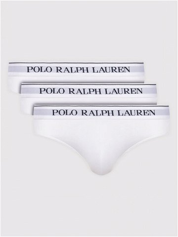 Polo Ralph Lauren Sada 3 kusů slipů 714835884001 Bílá