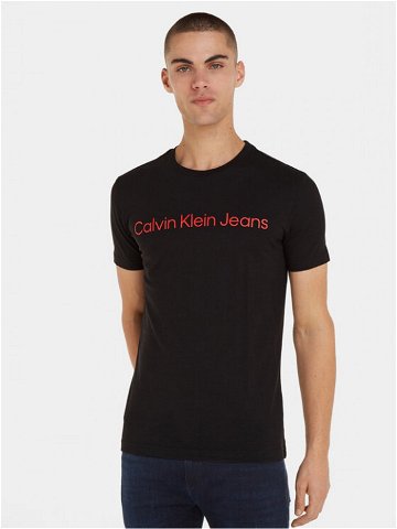Calvin Klein Jeans T-Shirt J30J322552 Černá Slim Fit
