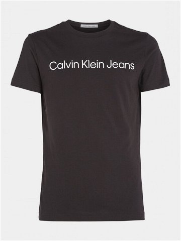 Calvin Klein Jeans T-Shirt J30J322552 Černá Slim Fit