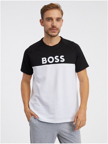 Černo-bílé pánské tričko Hugo Boss