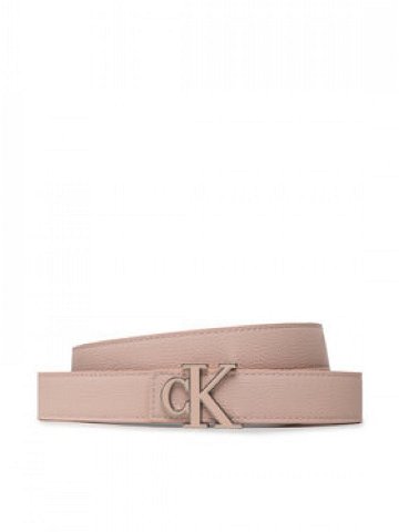 Calvin Klein Jeans Dámský pásek Mono Hardware Outline Belt 30mm K60K609318 Růžová