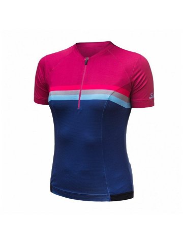 Sensor Cyklo Tour dámský dres kr rukáv lilla stripes