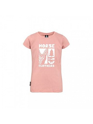 HORSEFEATHERS Dětské triko Ibis – dusty pink PINK velikost XL