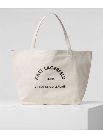 Kabelka karl lagerfeld k rue st guillaume canvas tote bílá none