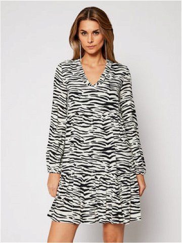 Pinko Každodenní šaty Zebra 20202 PRR 1N133V 8495 Bílá Regular Fit