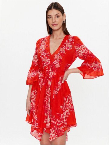 TWINSET Letní šaty 231TT2452 Červená Regular Fit