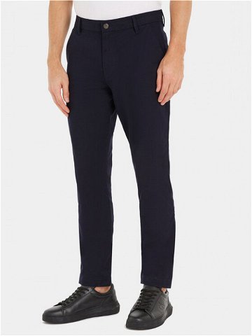 Calvin Klein Jeans Chino kalhoty J30J317669 Tmavomodrá Slim Fit