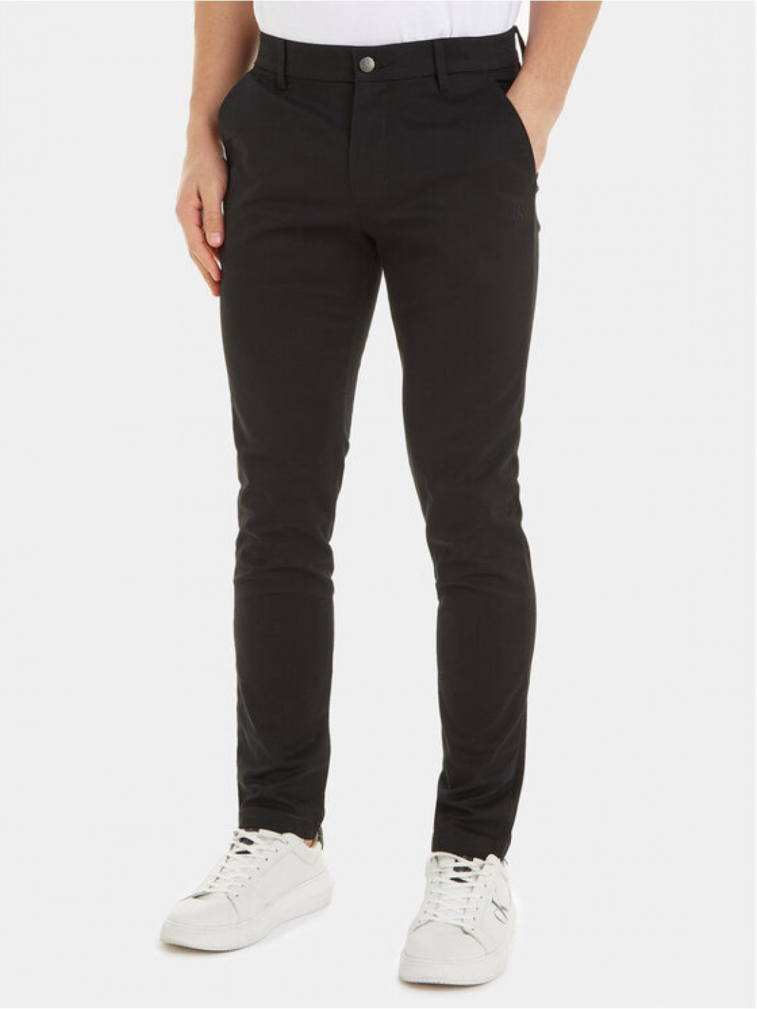 Calvin Klein Jeans Chino kalhoty J30J317669 Černá Slim Fit
