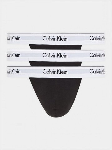 Calvin Klein Underwear Sada 3 kusů string kalhotek 000NB3226A Černá