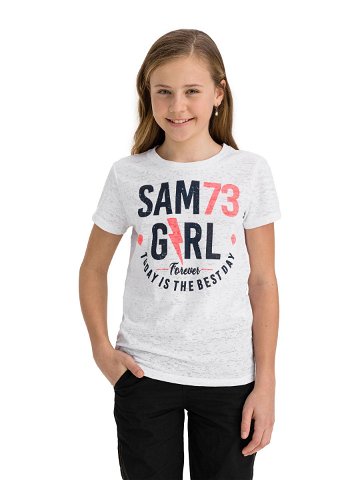 SAM 73 Dívčí triko s krátkým rukávem KYLIE Bílá 128