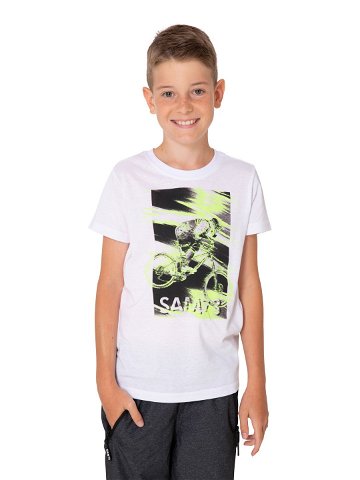 SAM 73 Chlapecké triko LEO Bílá 128