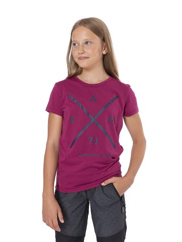 SAM 73 Dívčí triko s krátkým rukávem CAROLINE Růžová 104