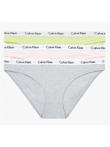 Dámské kalhotky Calvin Klein QD3588E 13X 3 KUSY