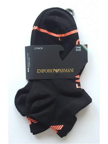 Dámské ponožky Emporio Armani 292317 3R210 černé 2 PÁRY